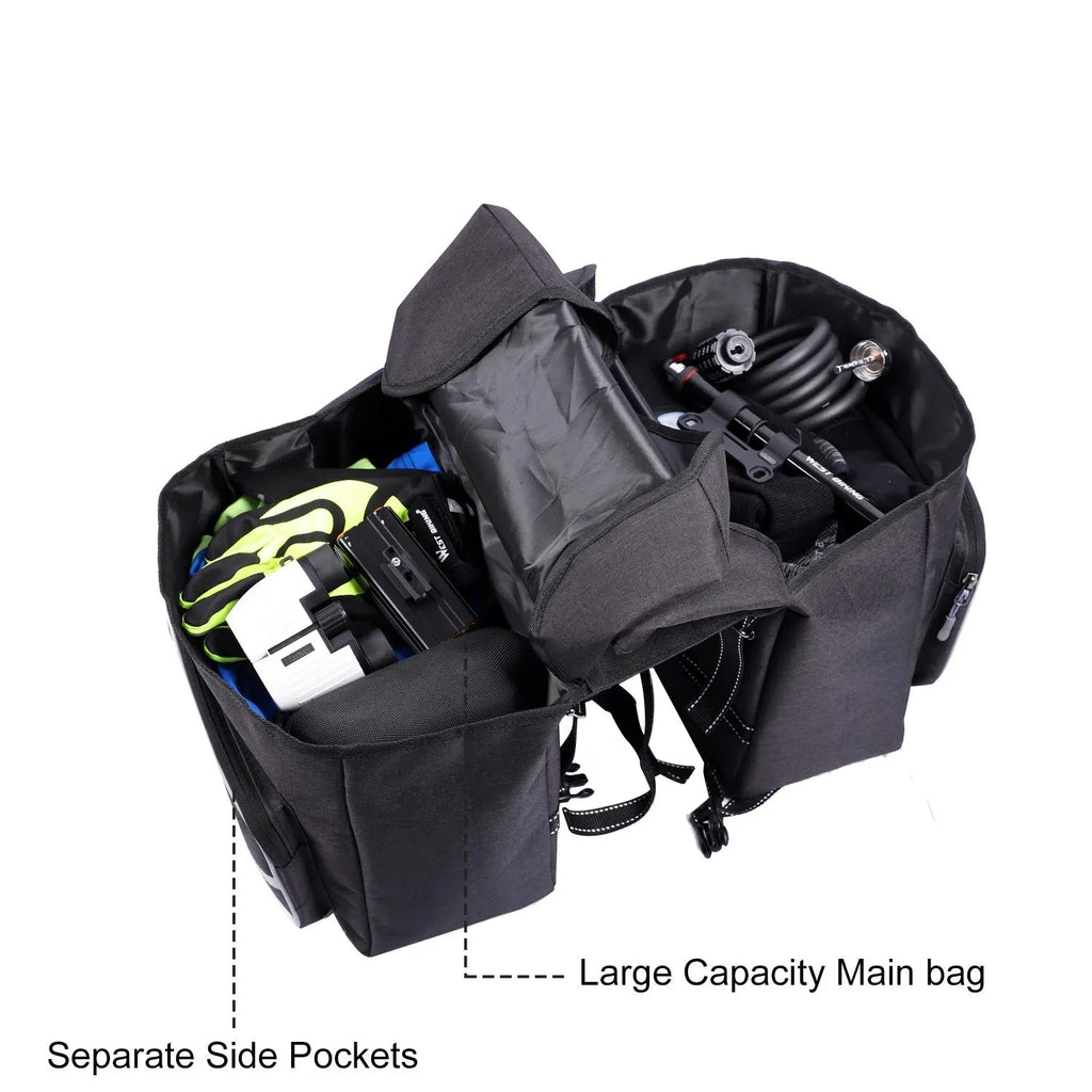 Sacoche de Vélo Double Porte-Bagage Arrière 25L - NÉO