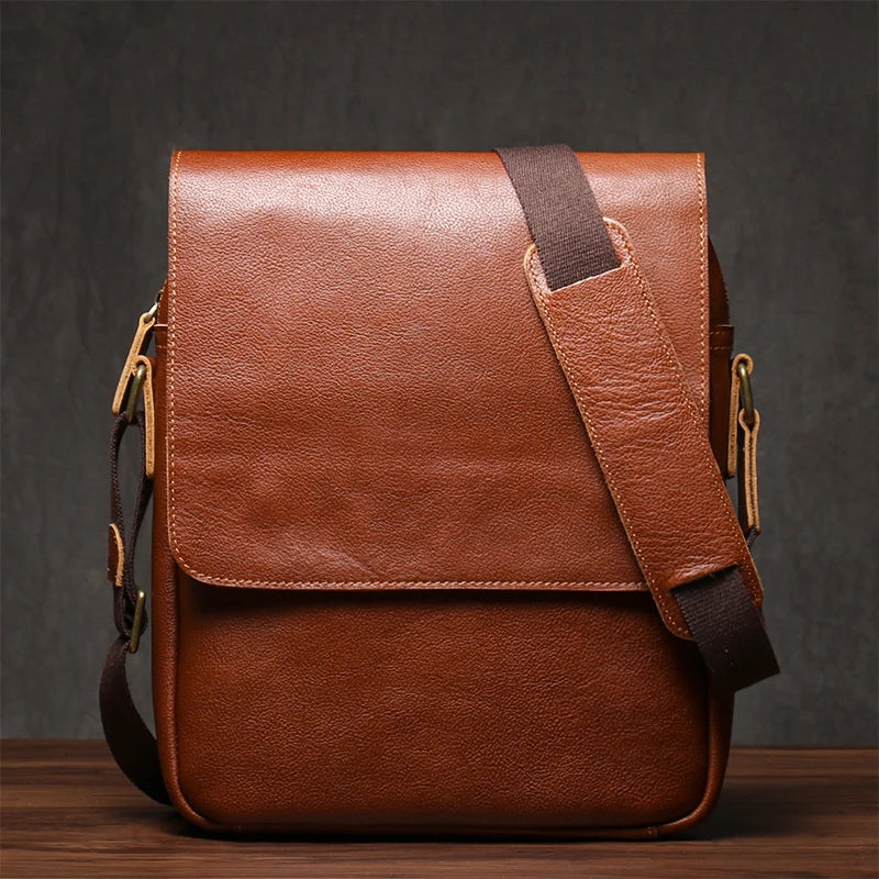 Sacoche Bandoulière Cuir Vintage – ALDRIC