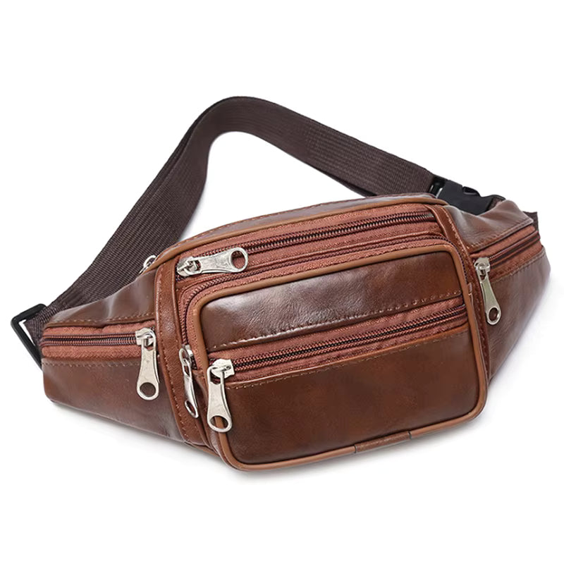 Sacoche Banane Cuir Vintage - ADRIEN