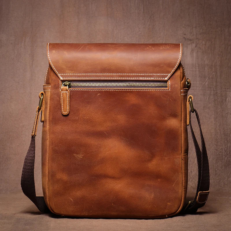 Sacoche Bandoulière Cuir Vintage – ALDRIC