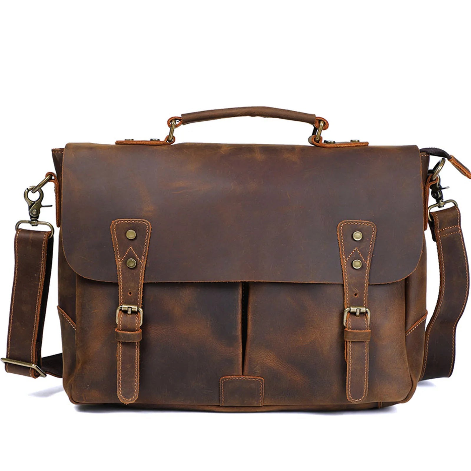 Sacoche Ordinateur Homme Cuir Vintage - RAPHAËL