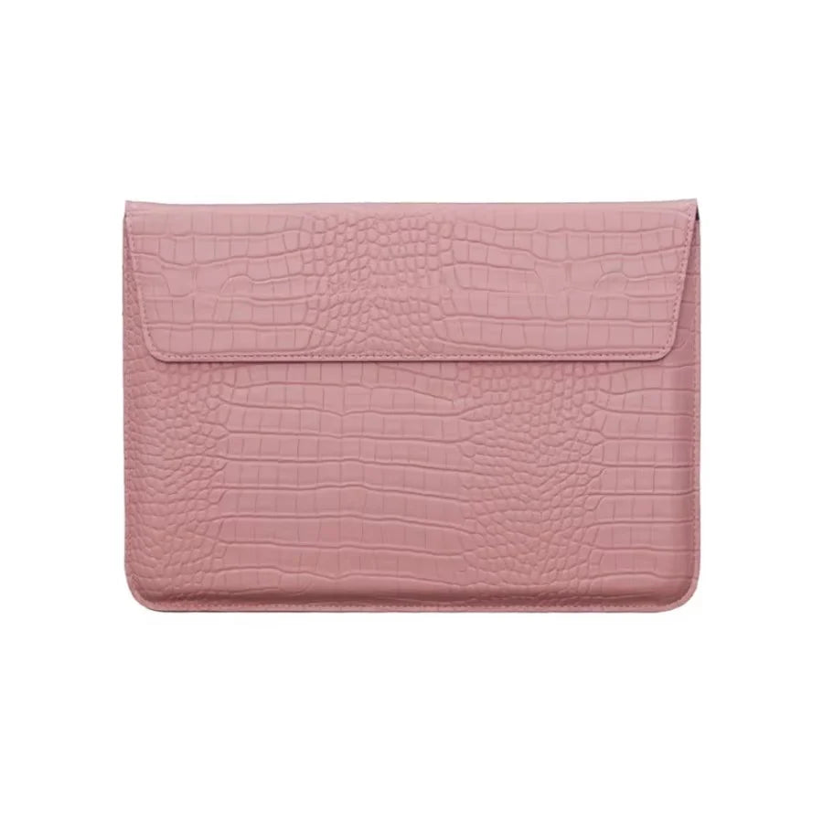 Sacoche Ordinateur Femme Cuir Motif Croco - ADÈLE