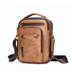 Sacoche Bandoulière en Cuir Multipoche - HOLDEN
