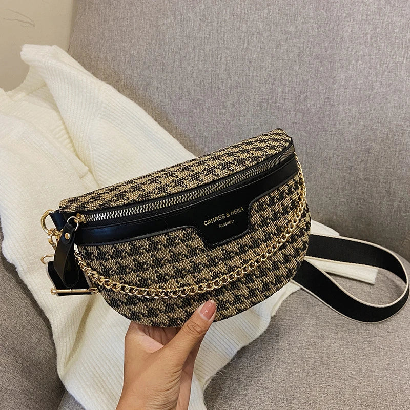 Sacoche Bandoulière Banane Femme Léopard | ÉLINA
