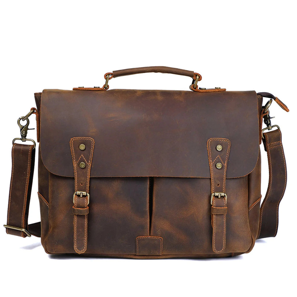 Sacoche Ordinateur Homme Cuir Vintage - RAPHAËL