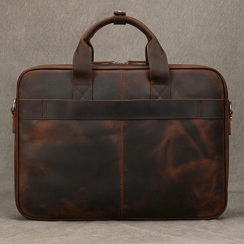 Sacoche Ordinateur Homme Cuir Grande Capacité - GUILLAUME