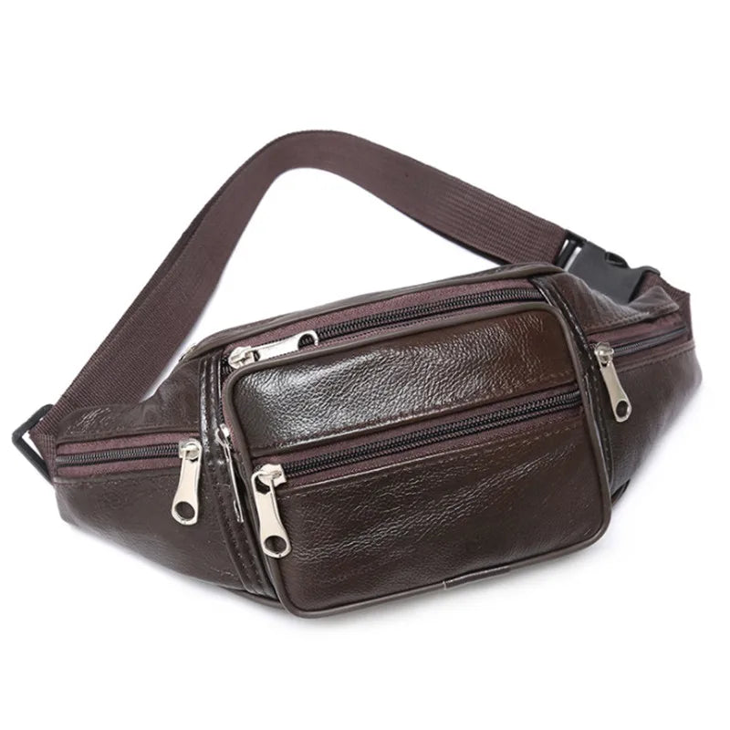 Sacoche Banane Cuir Vintage - ADRIEN