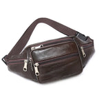 Sacoche Banane Cuir Vintage - ADRIEN