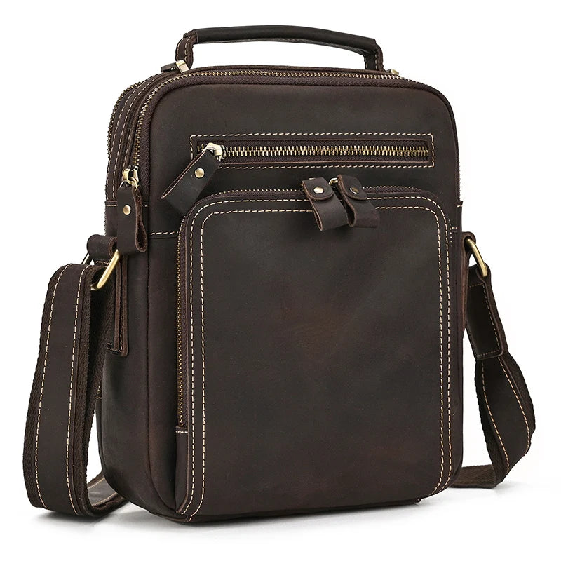 Sacoche Bandoulière en Cuir Vintage - GARRETT
