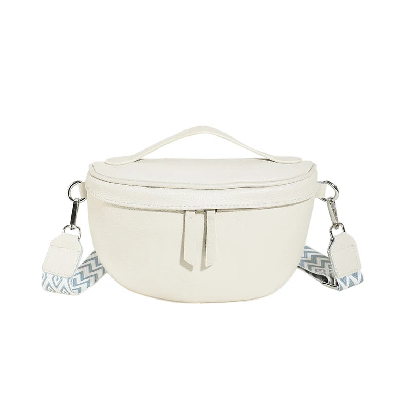 Sacoche Bandoulière Femme en Cuir Véritable avec Pochette | ÉLISE