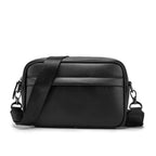 Casual Solid Men's Crossbody Bag Messenger Bag Mens PU Leather Crossbody Shoulder Bags Male Handbag Bags Cross Body Ba